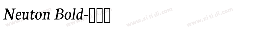 Neuton Bold字体转换